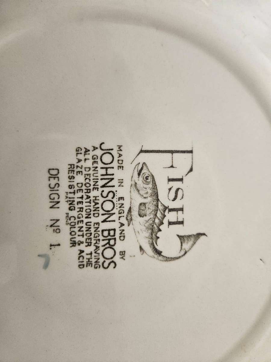 Johnson Bros. Fish Plate Set (England)