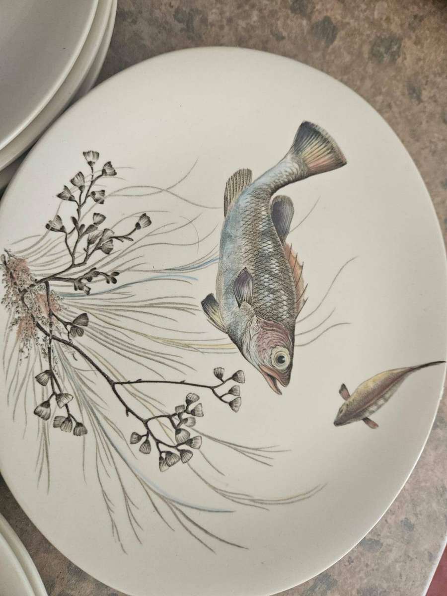 Johnson Bros. Fish Plate Set (England)