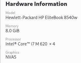 HP EliteBook 8540w Laptop