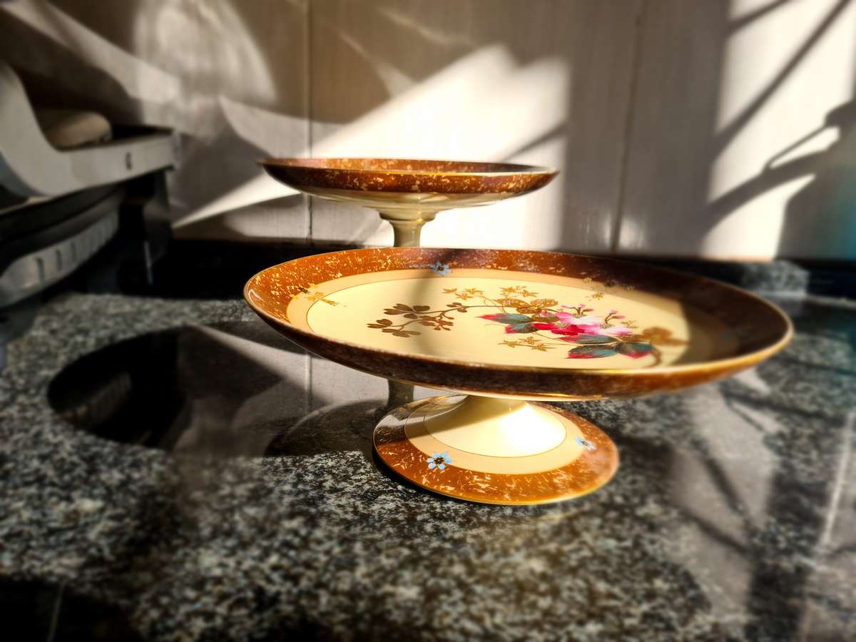 1890's French Limoges Cake stand - set of 2