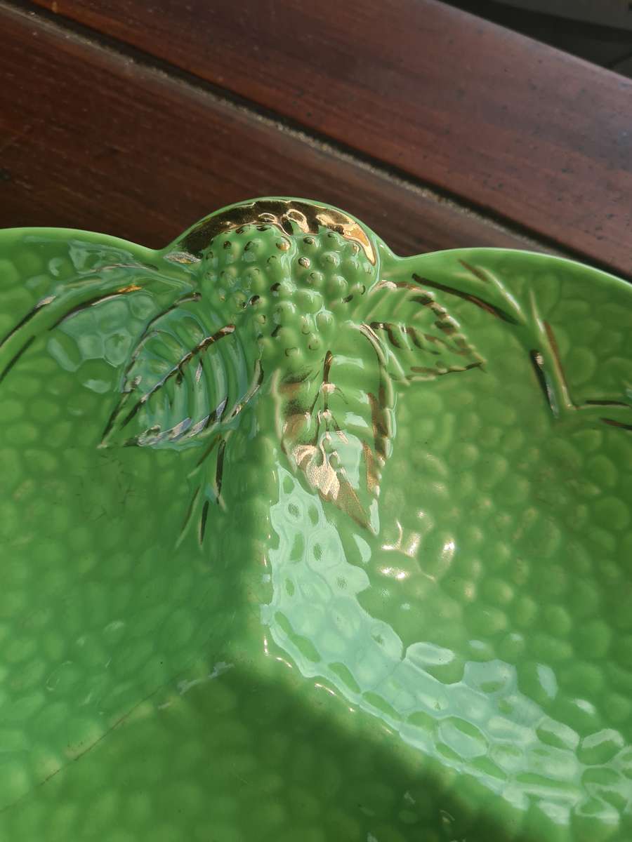 Wade Dish - Emerald Gold England 1950'