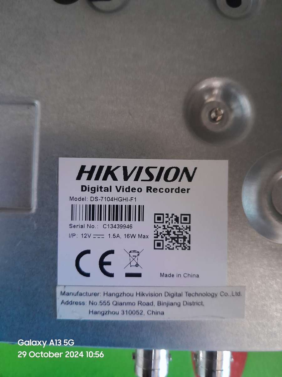 HIKVISION 4 CHANNEL DVR DS-7104HGHI-F1