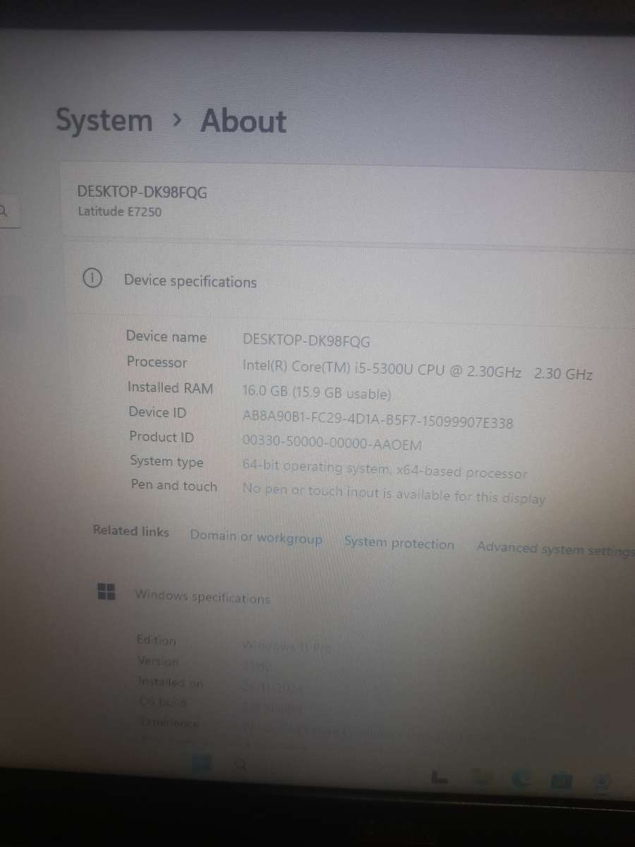 PORTABLE BEAST 16GB RAM DELL LATITUDE E7250 CORE i5 Vpro 5th GEN 512GB SSD