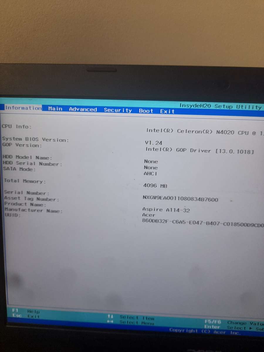 ACER ASPIRE 1 A114-32 14" NOTEBOOK PC