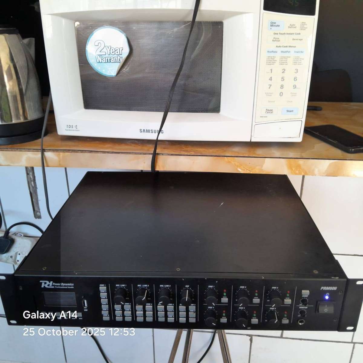 PDM PRM606 100V MIXER AMPLIFIER 360W USB/SD/BT 6 ZONE