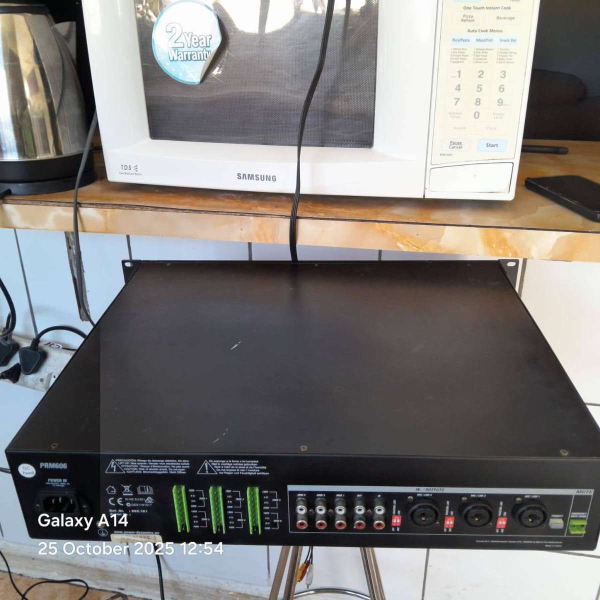 PDM PRM606 100V MIXER AMPLIFIER 360W USB/SD/BT 6 ZONE