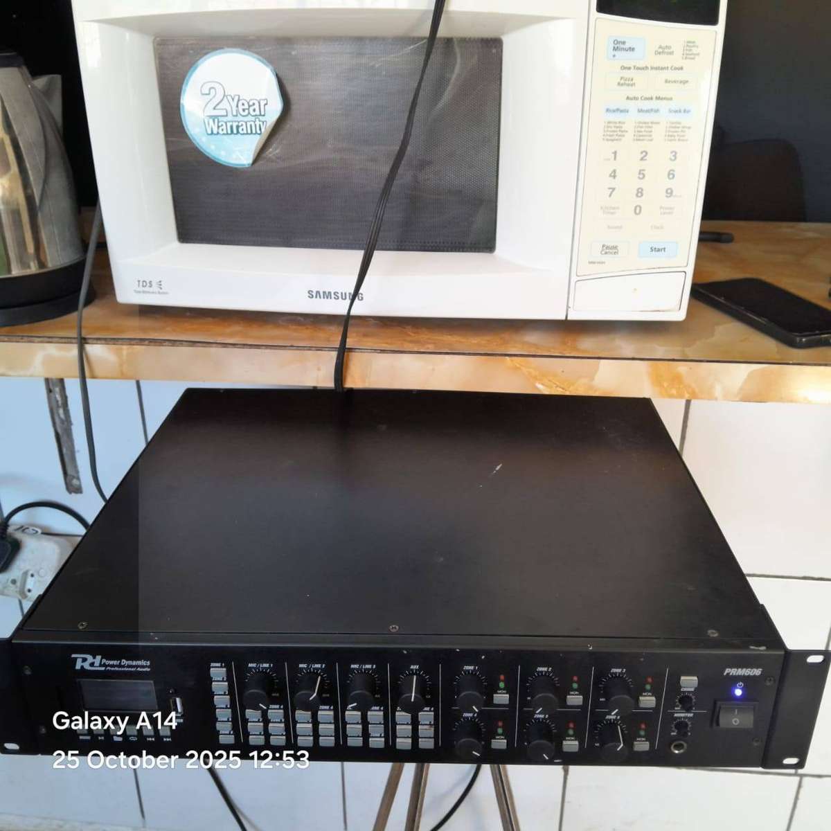 PDM PRM606 100V MIXER AMPLIFIER 360W USB/SD/BT 6 ZONE