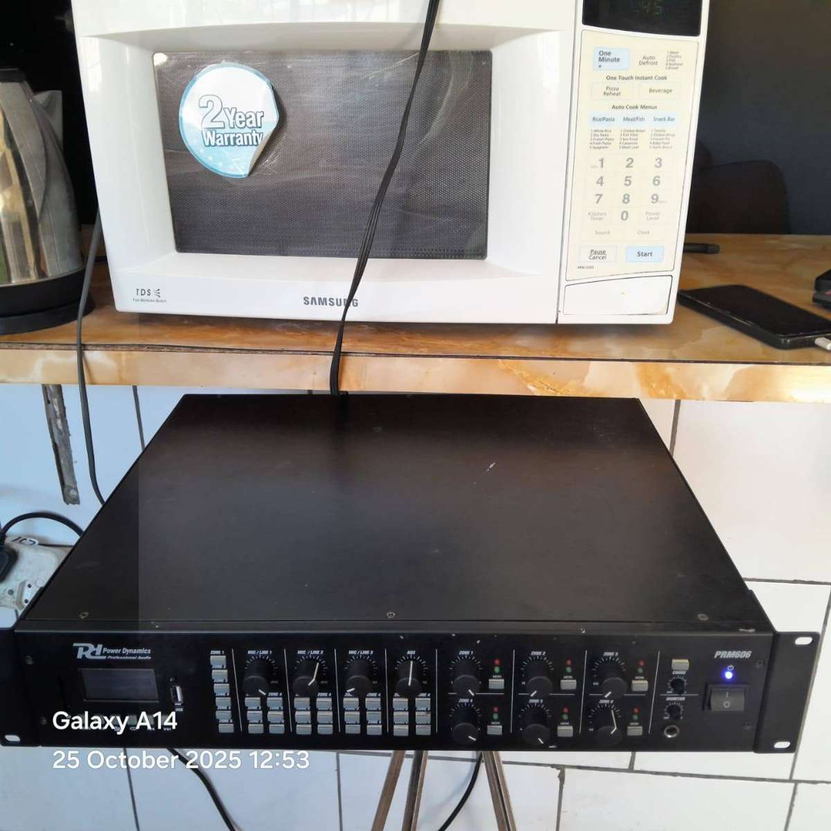 PDM PRM606 100V MIXER AMPLIFIER 360W USB/SD/BT 6 ZONE