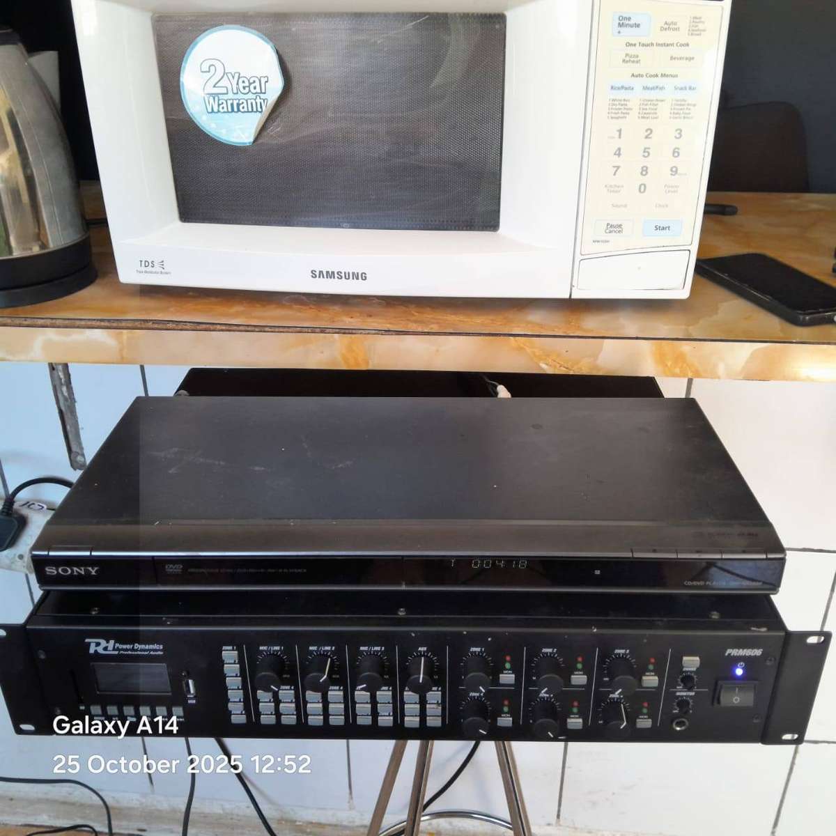 PDM PRM606 100V MIXER AMPLIFIER 360W USB/SD/BT 6 ZONE