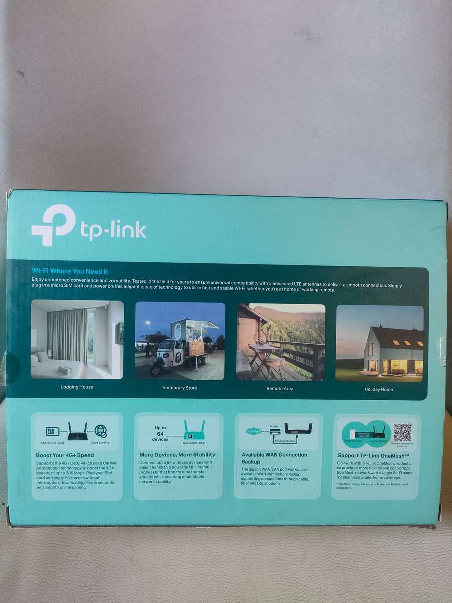 TP LINK ARCHER MR600 DUAL BAND GIGABIT ROUTER