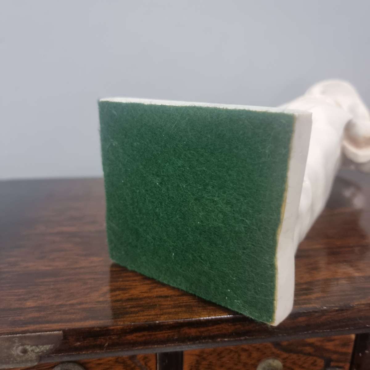 AFrench Carnival Chalkware Boy Comme Like Papa w Pipe 32cm Figurine 1930s