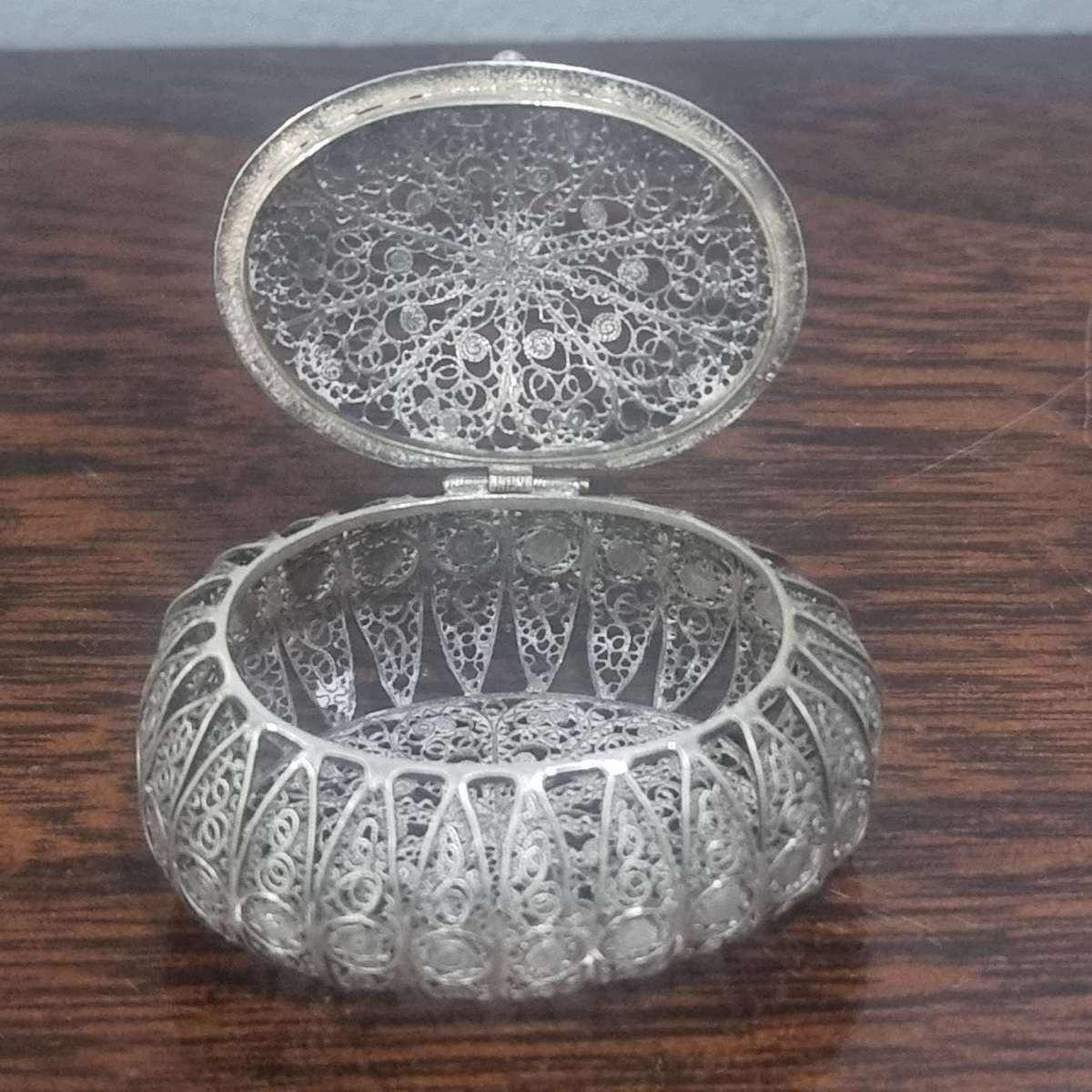 Antique sterling silver Trinket basket 22,1 Grams