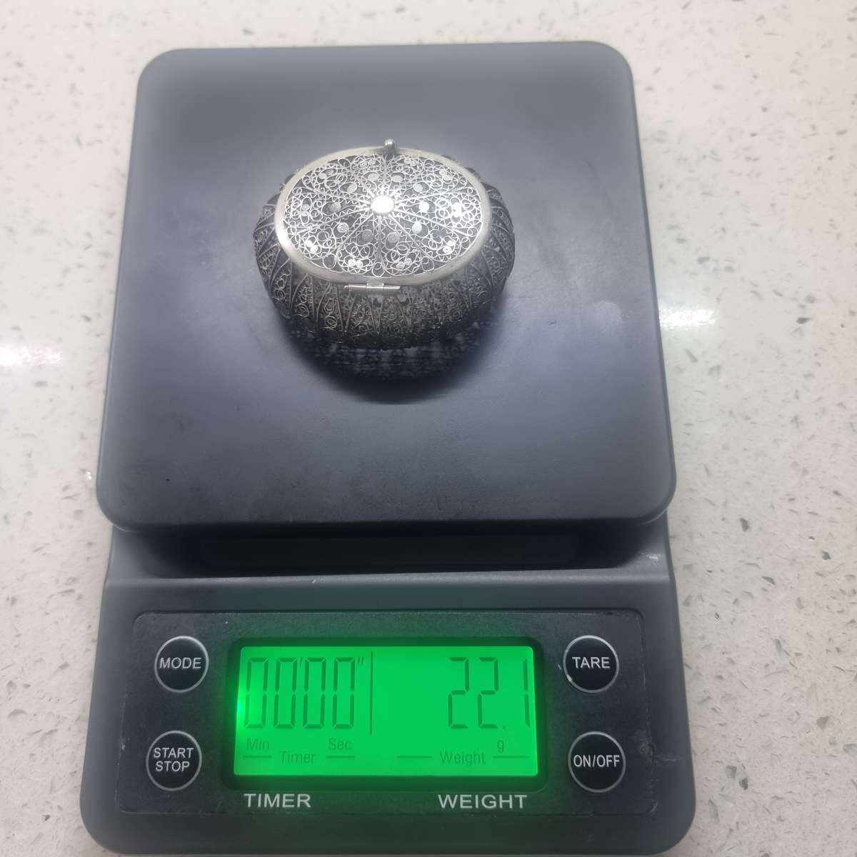 Antique sterling silver Trinket basket 22,1 Grams