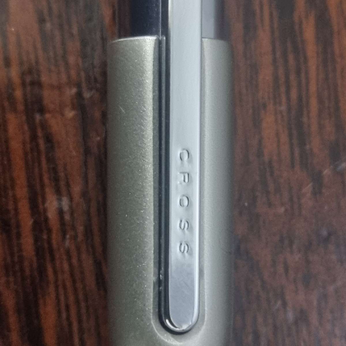 Cross ball point pen silver grey