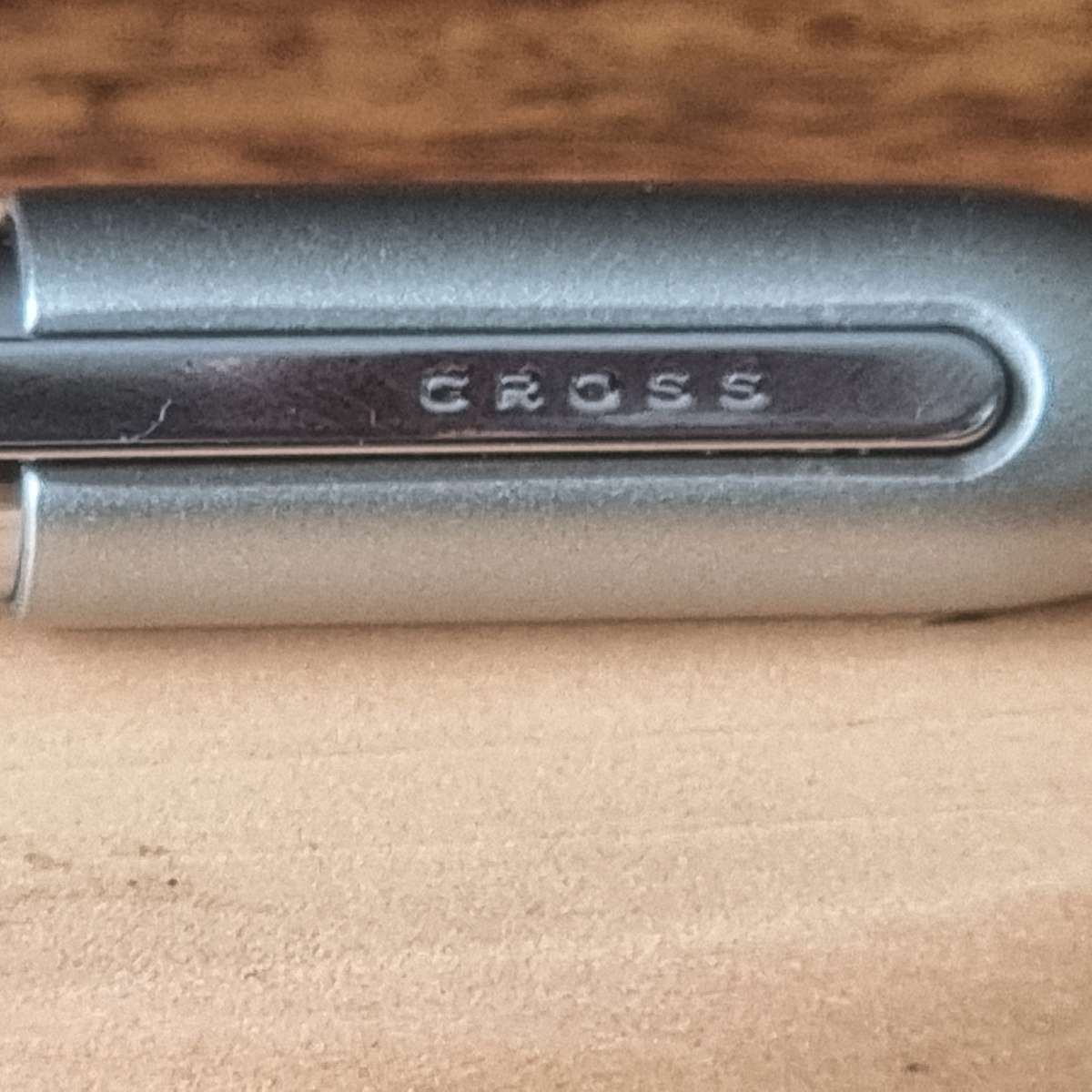 Cross ball point pen silver grey