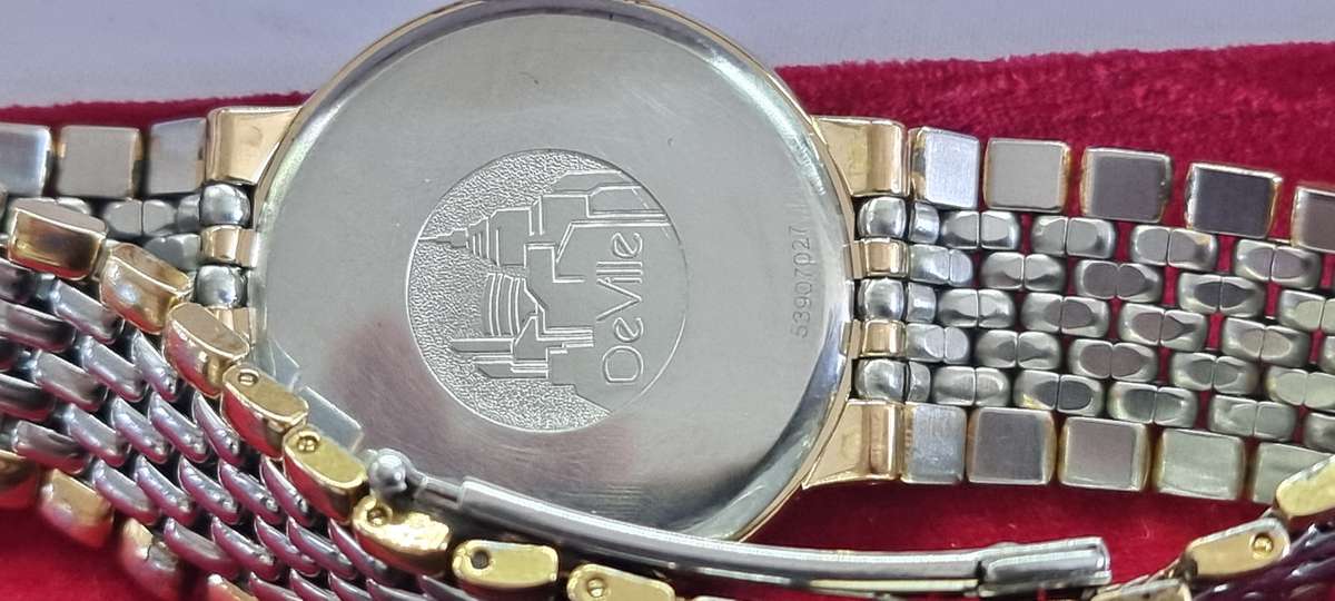 Omega Deville Watch 33mm.Two tone strap.