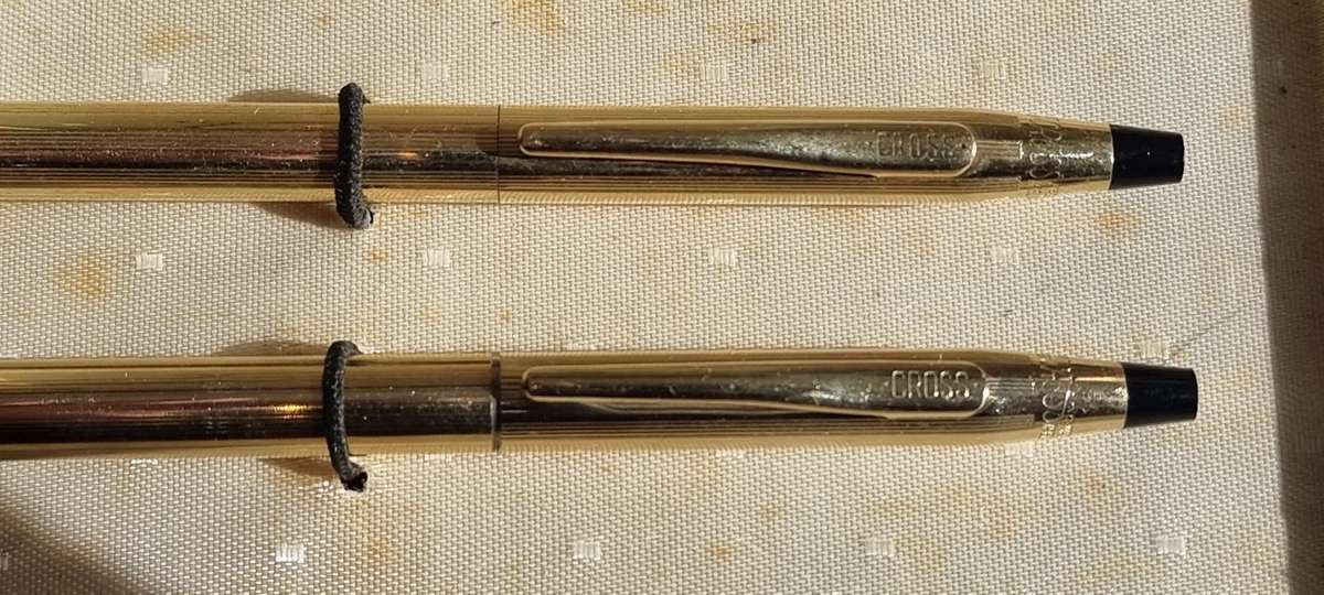 Gold Cross Pen and Pencil Set