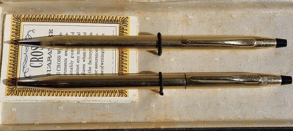 Gold Cross Pen and Pencil Set