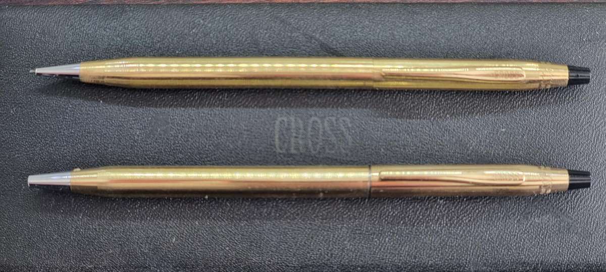 Gold Cross Pen and Pencil Set