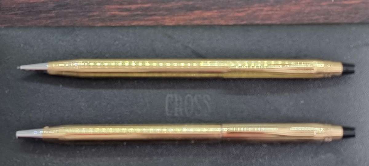Gold Cross Pen and Pencil Set