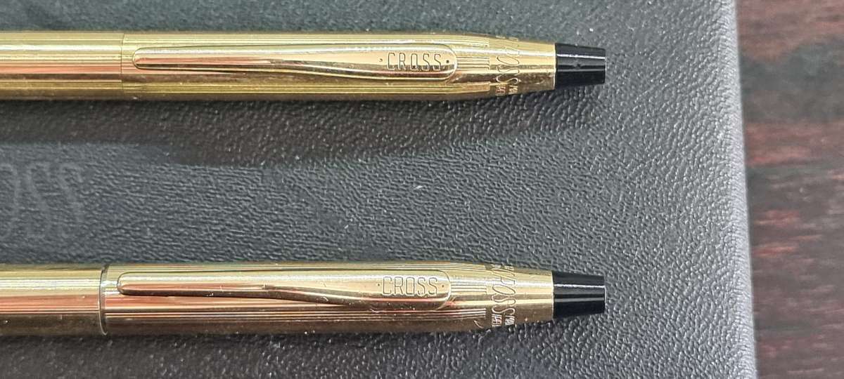Gold Cross Pen and Pencil Set