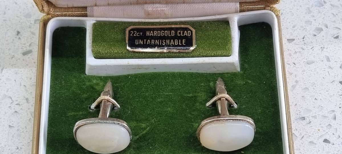 Cufflinks styled by Da Vinci 22ct Hard gold clad.