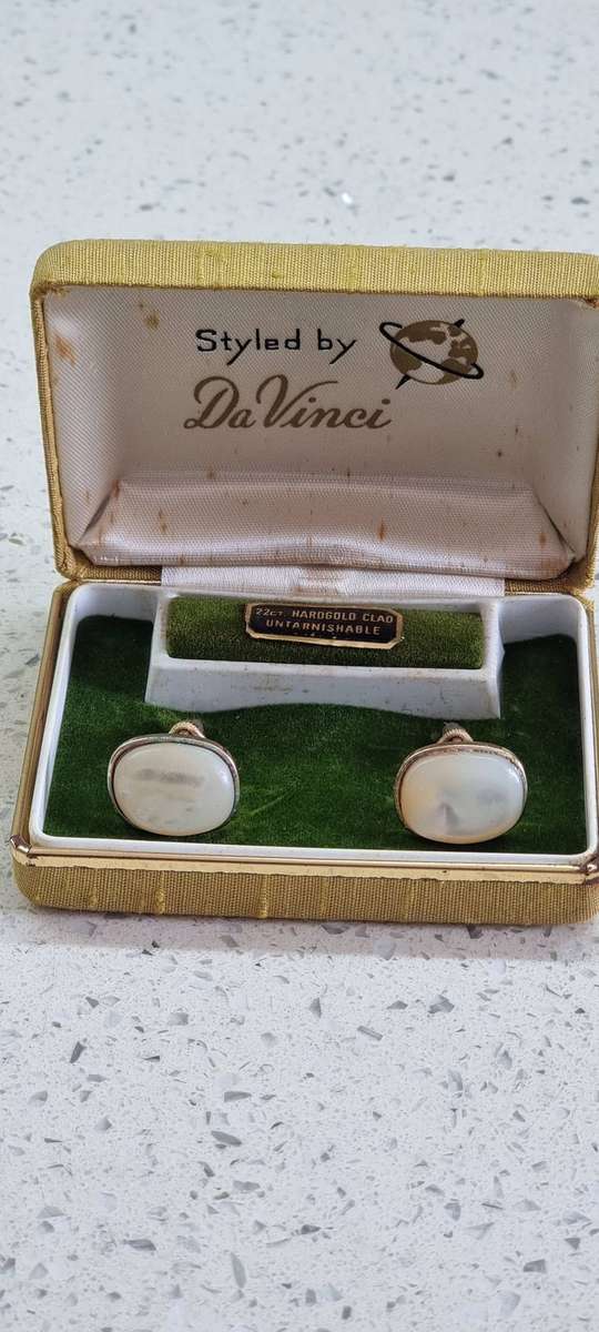 Cufflinks styled by Da Vinci 22ct Hard gold clad.