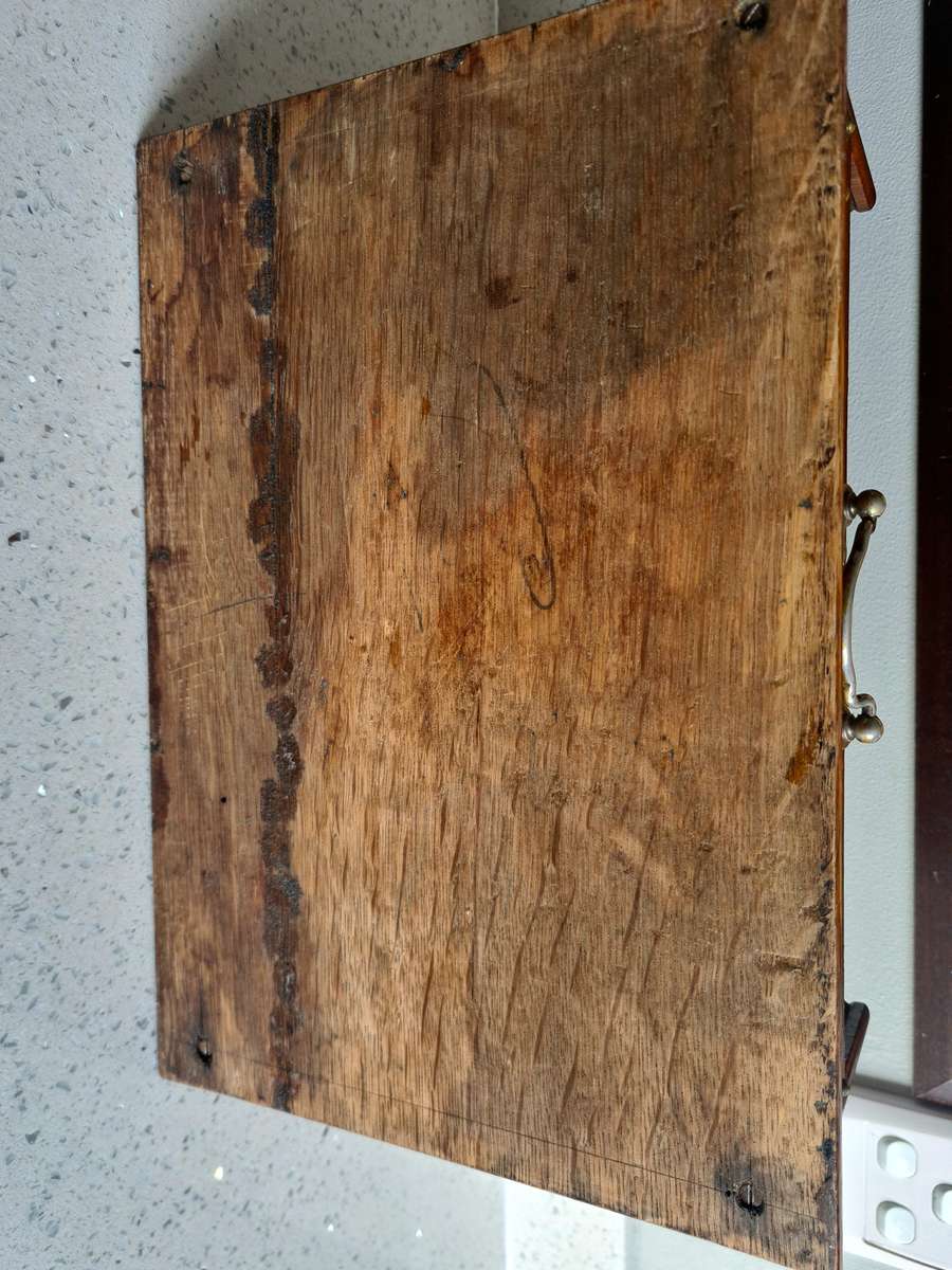 Antique  Table Tambour  Writing Box with Roll Top