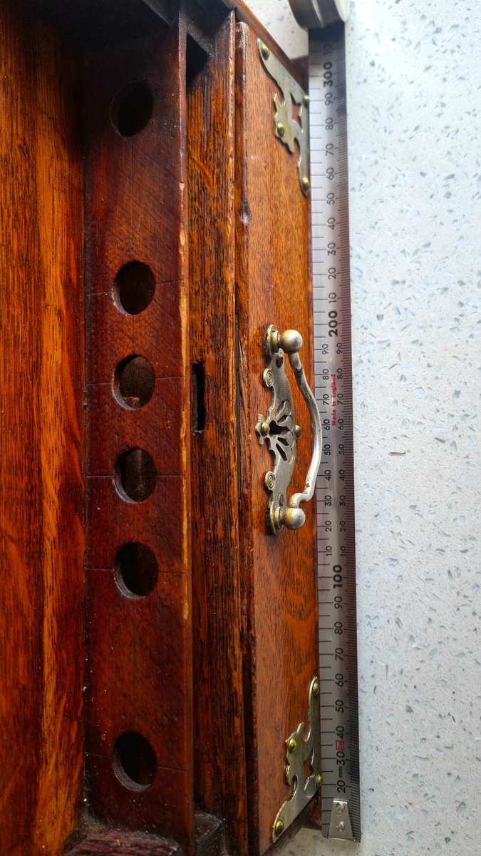 Antique  Table Tambour  Writing Box with Roll Top