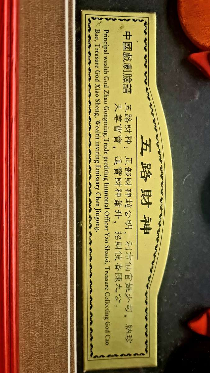 Beautifully framed Vintage Chinese Gods