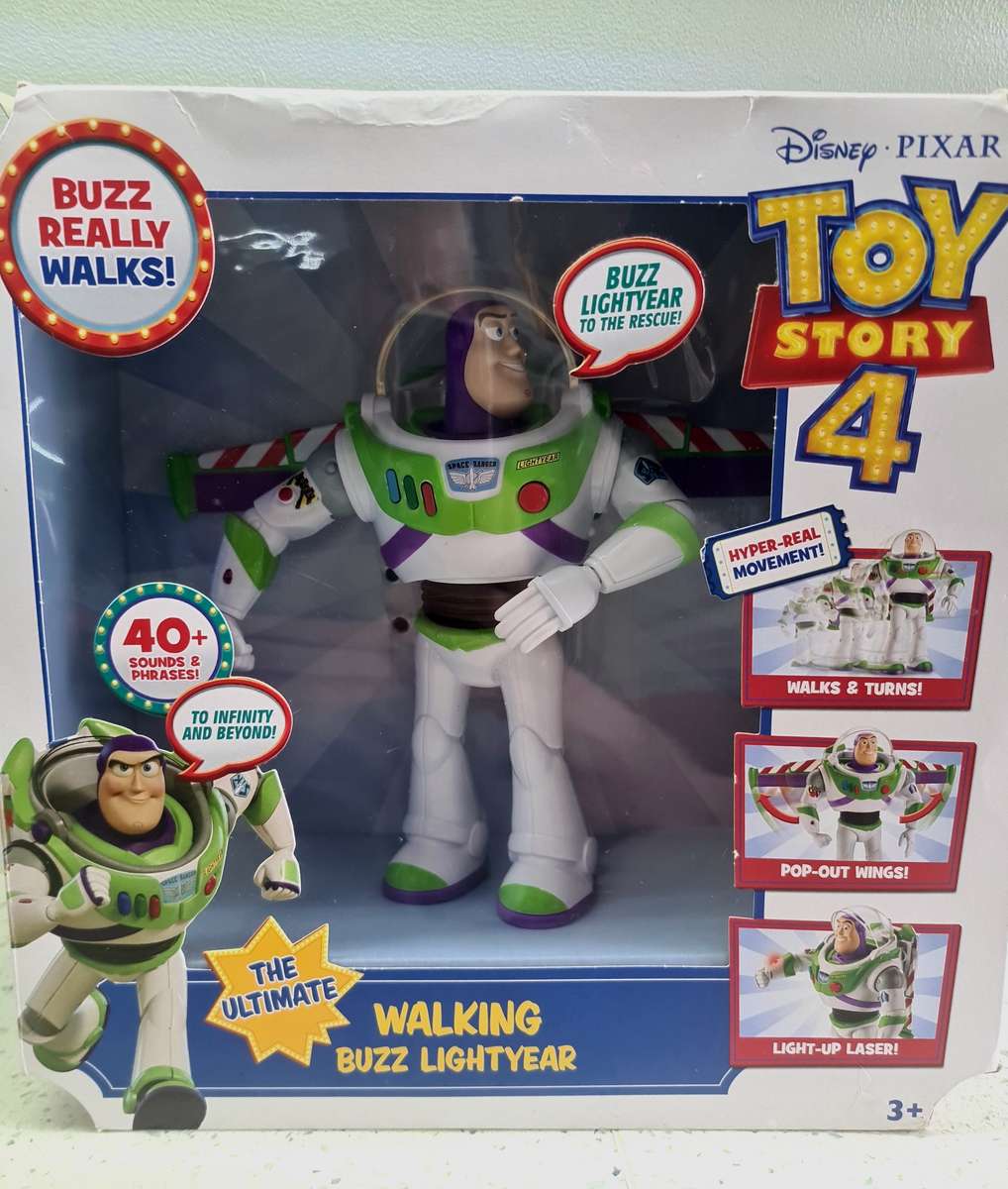 Disney Toy STory  4 Buzz Lightyear Talking & Walking in original box