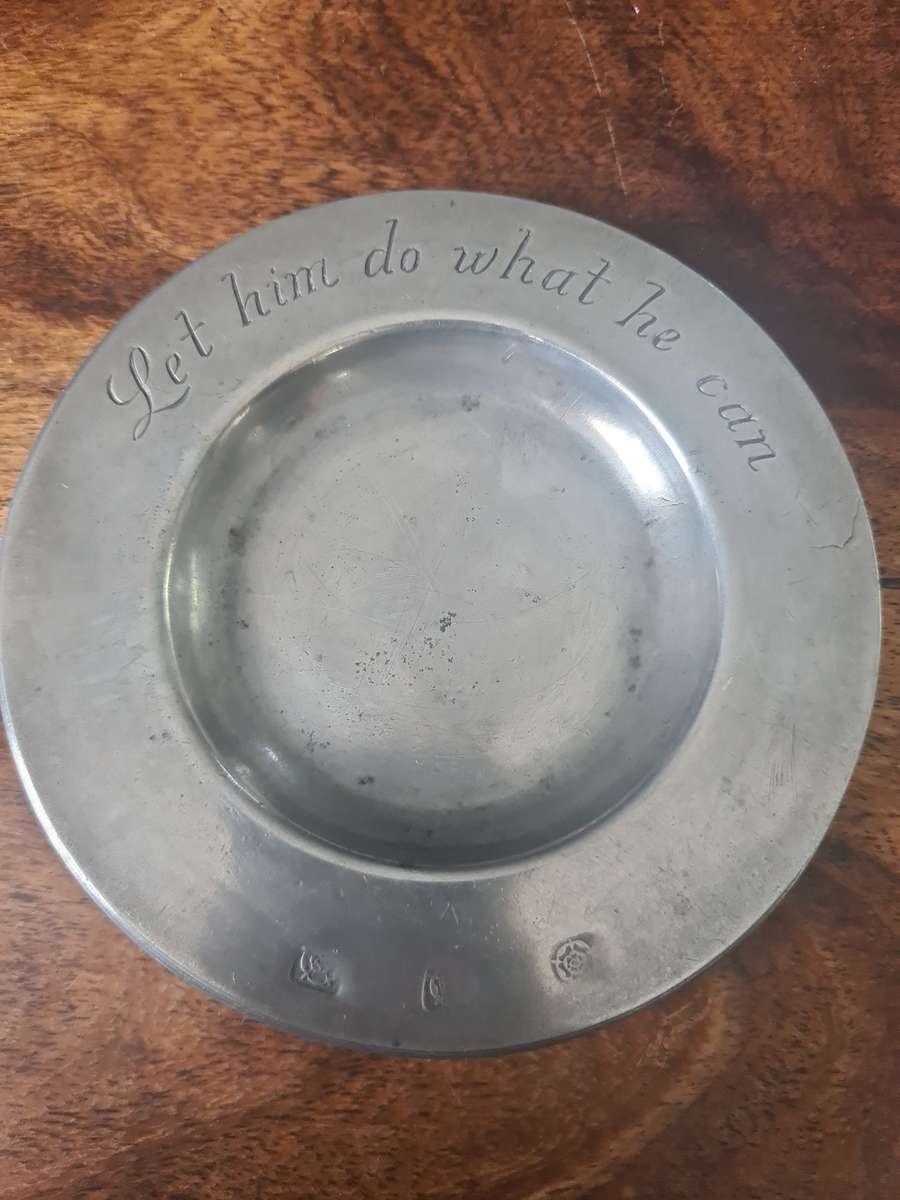 Very Rare!!  Antique Solid Pewter Drink Coaster Set of 6  London