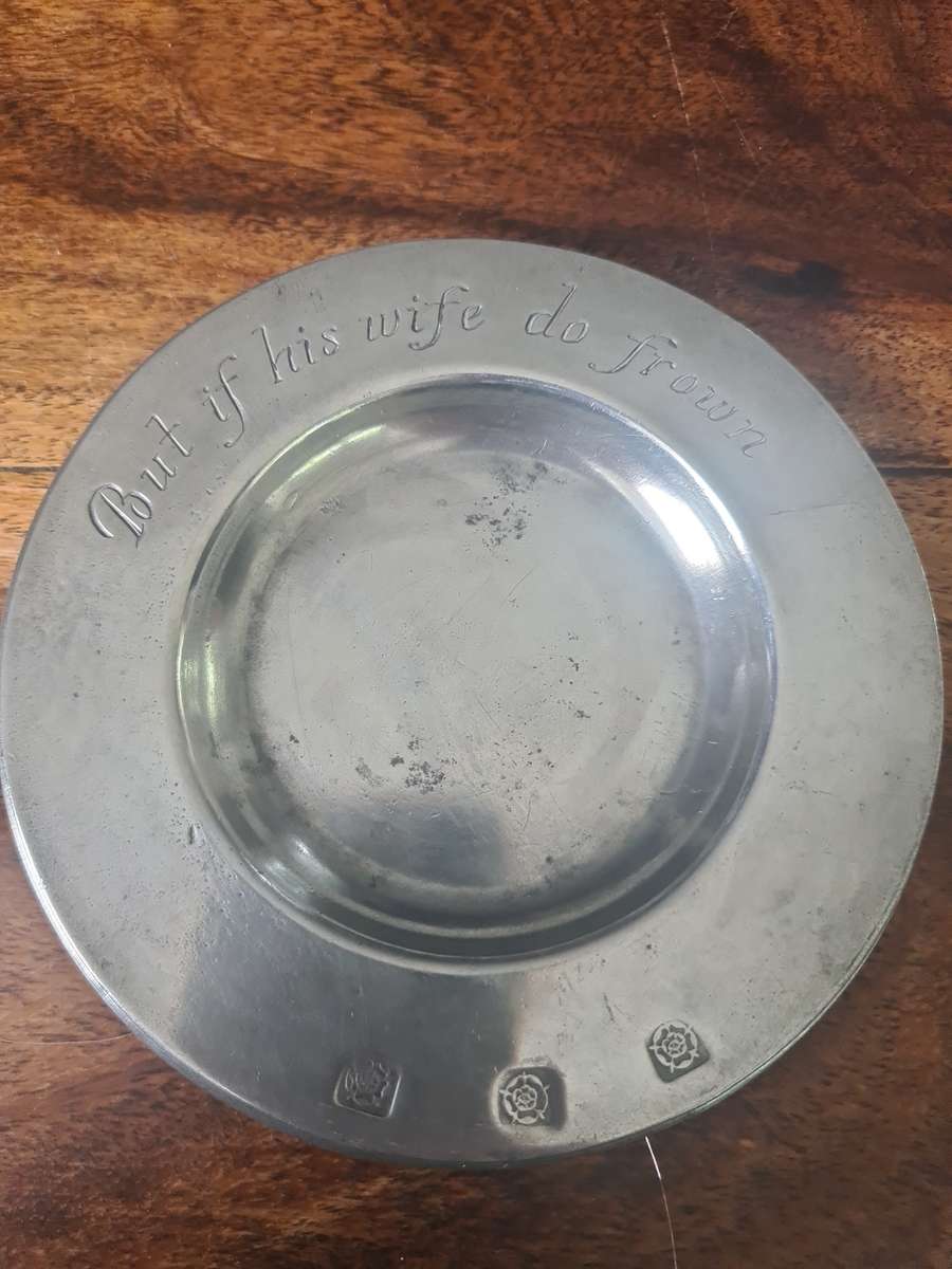 Very Rare!!  Antique Solid Pewter Drink Coaster Set of 6  London