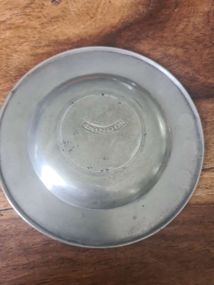 Very Rare!!  Antique Solid Pewter Drink Coaster Set of 6  London