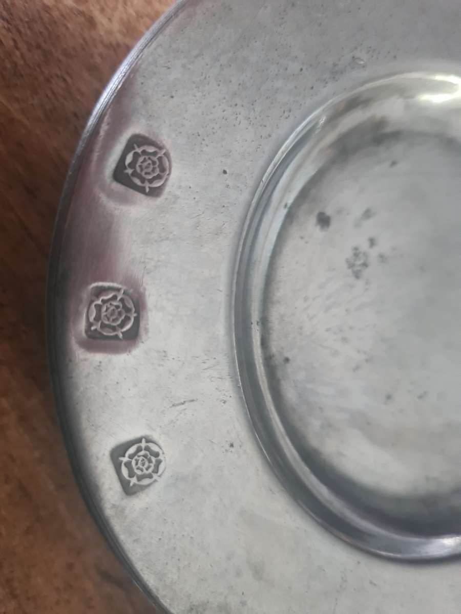 Very Rare!!  Antique Solid Pewter Drink Coaster Set of 6  London