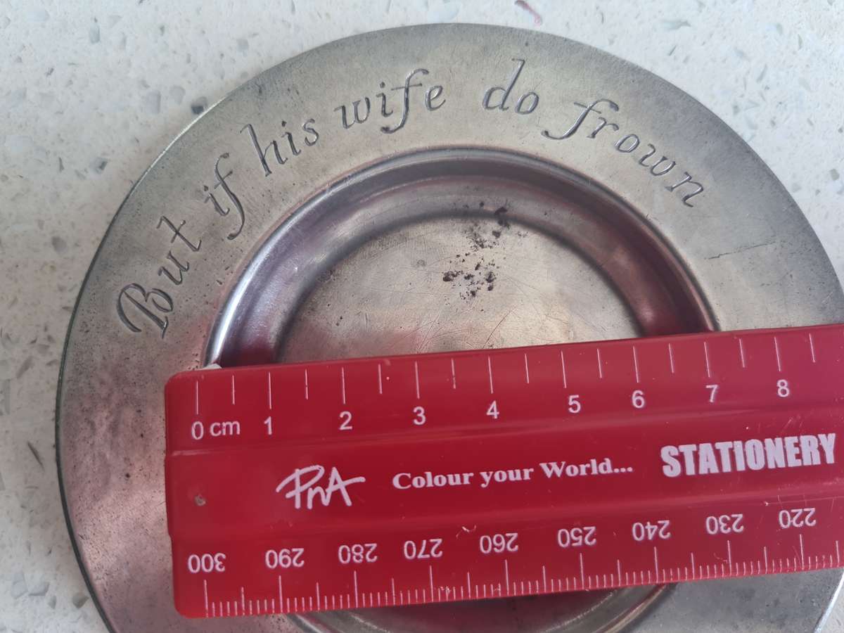 Very Rare!!  Antique Solid Pewter Drink Coaster Set of 6  London