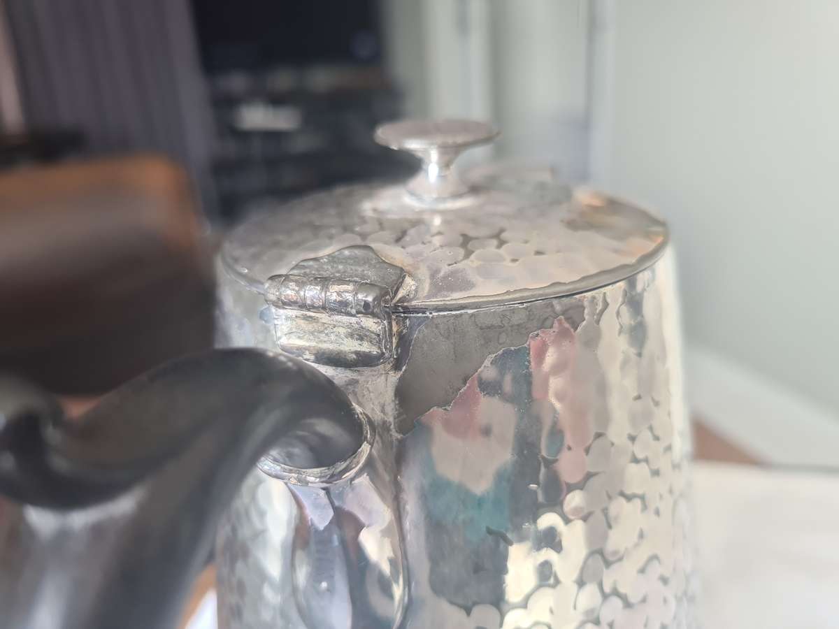 Knighthood Pewter Hand Hammered Teapot