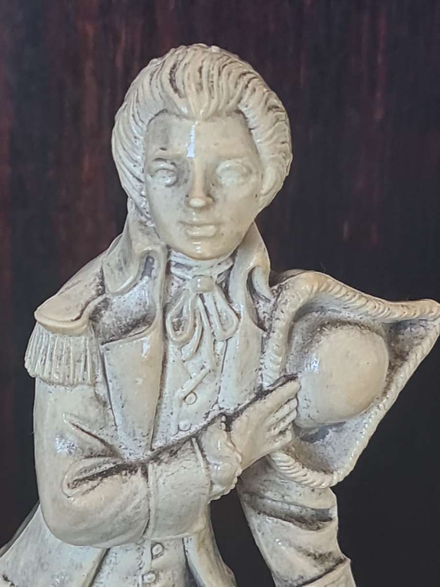 A Pair of Italian Depose Italy Figurines on Carrara Marble