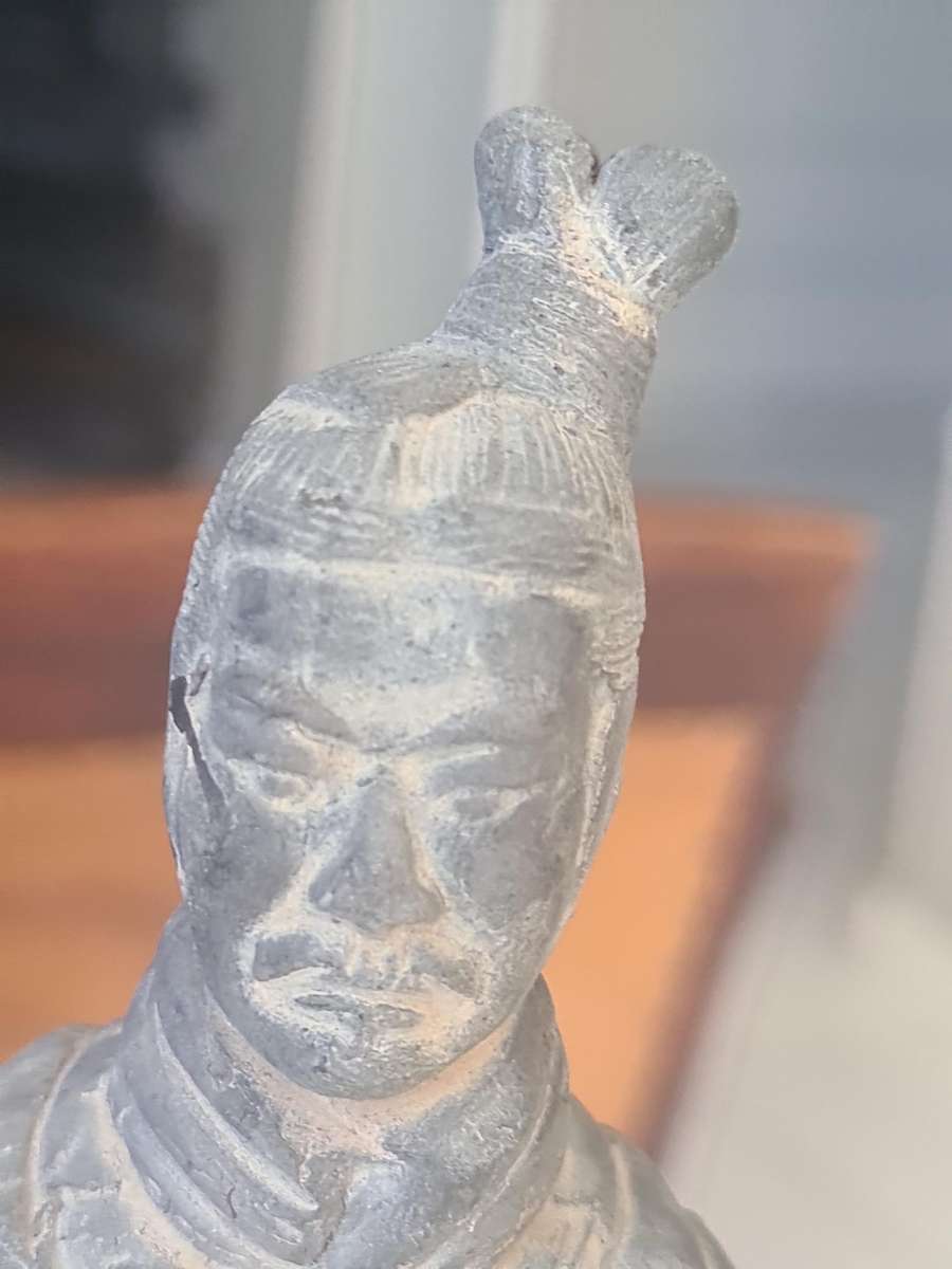 Chinese Warriors Figurines | 2 China Terracotta Warriors | Xian Soldier Statues