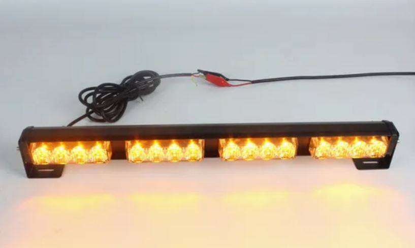 Dual Color LED Emergency Advisor Surface Grille Warning Lightbar for Car Security Flash Strobe