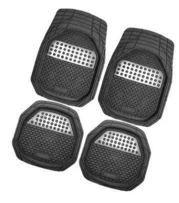 Car Universal Rubber Mat set 4pc