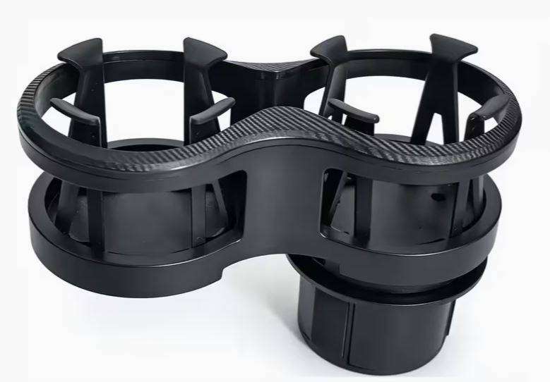 Dual-Hole Car Cup Holder, Adjustable 2-In-1 Car Storage Rack for Drinks, Cola And Vacuum Mug