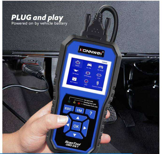 Konnwei KW450 Car Diagnostic Scanner for (VW, Audi, Skoda) Worth from R1999