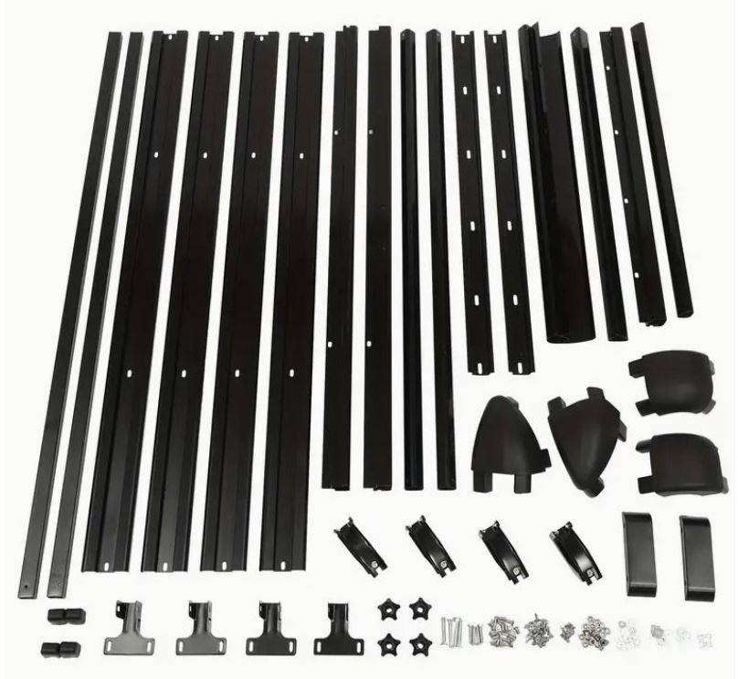 Silver Aluminium, Universal Car SUV Luggage Cargo Railing Rack 1400 x 100CM