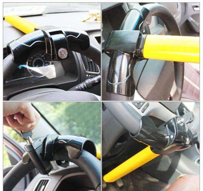 Universal Armored Anti-Theft Car Steering Wheel Lock