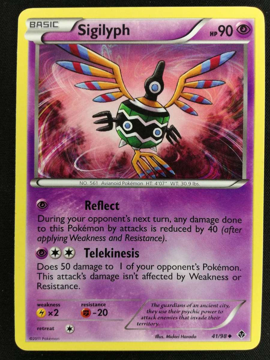 Pokemon - Sigilyph 41/98 - 2011 Emerging Powers set. LP-NM