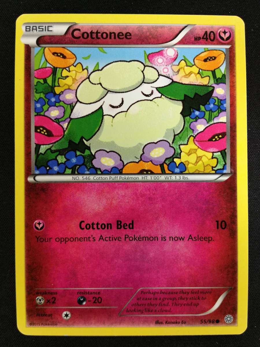 Pokemon - Cottonee 55/98 - 2015 Ancient Origins set.