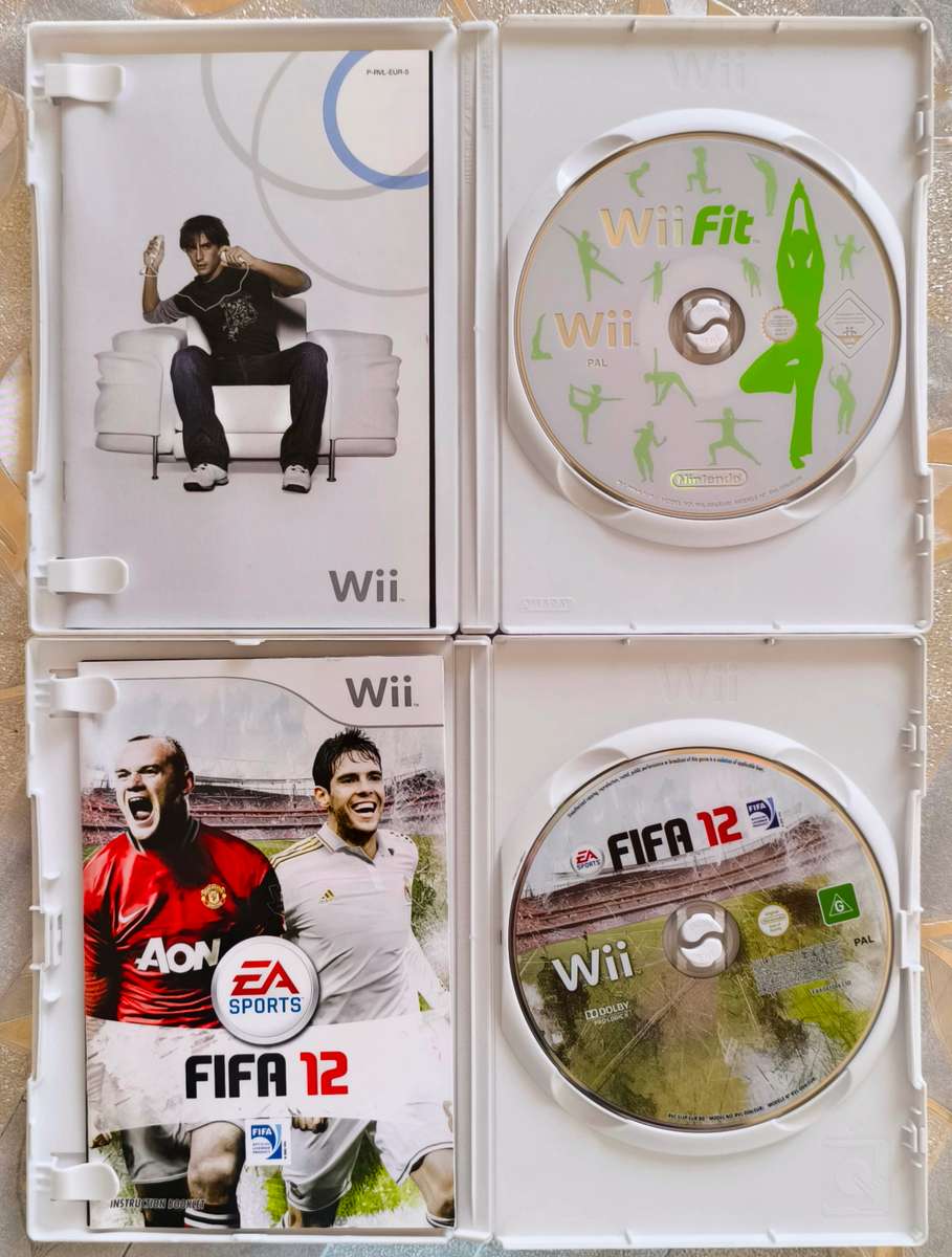 Nintendo Wii Fit Game and Nintendo Wii Fifa 12 Game Bundle