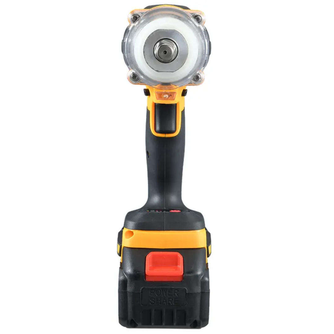 500NM Wireless Impact Wrench, 2 Batteries, Charger, Case & Gloves - 7Pc 21V