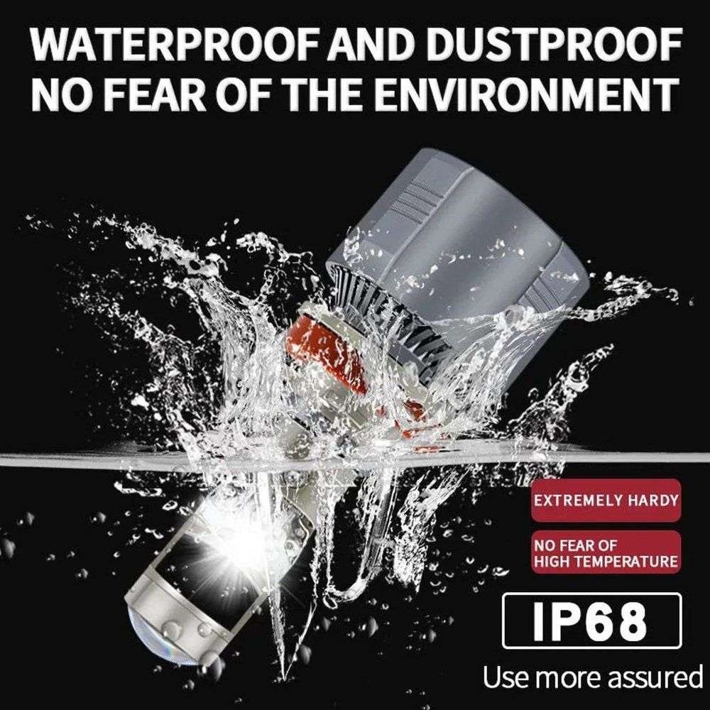 H11 2 Pin 6000 LUMEN LED 35W Headlight Bulbs With Bifocal Projector Lens